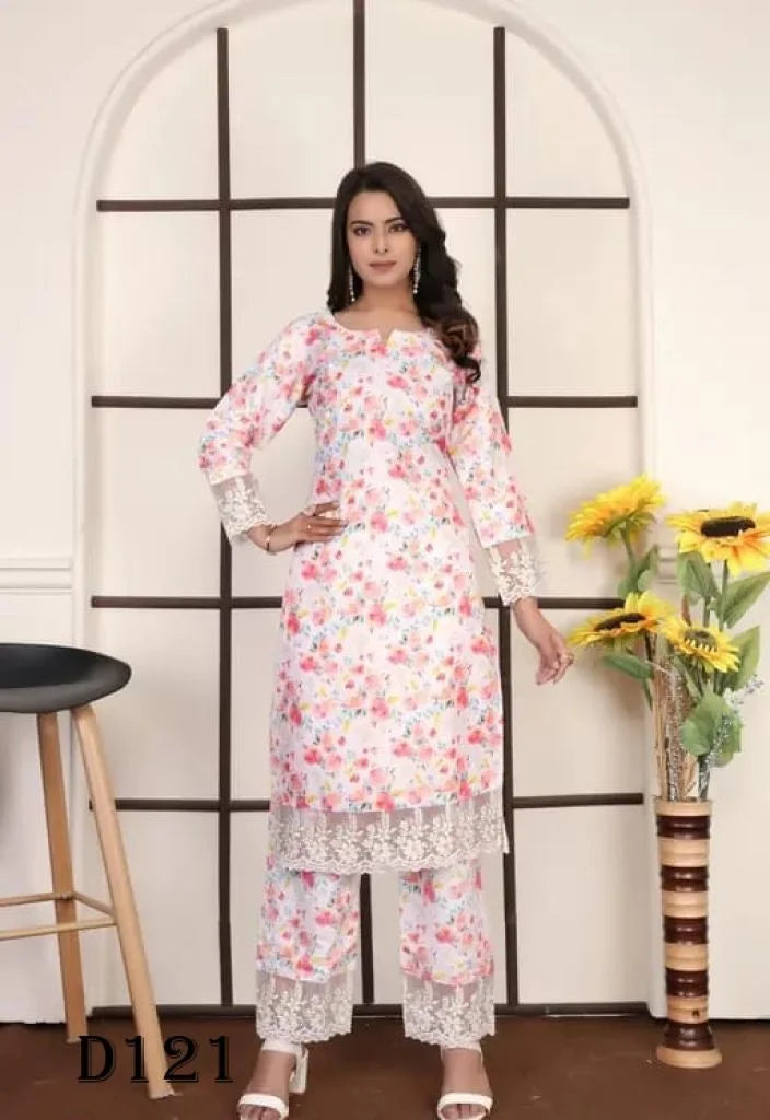Reyon With Digital Printed Kurti