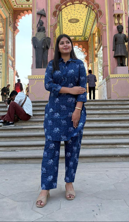 Indigo Rajsi Co-ord Set