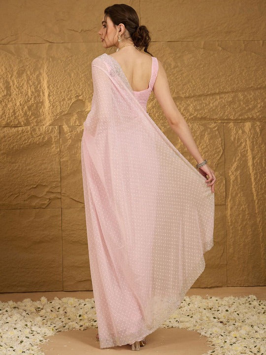 Embellished Beads and Stones Saree