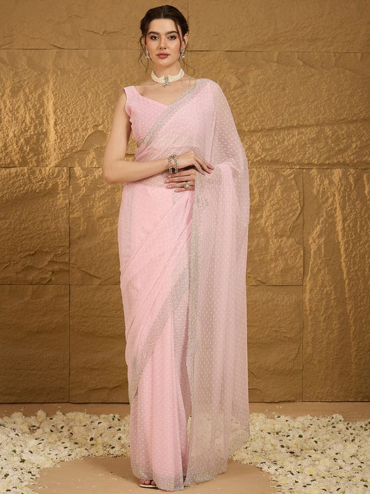 Embellished Beads and Stones Saree
